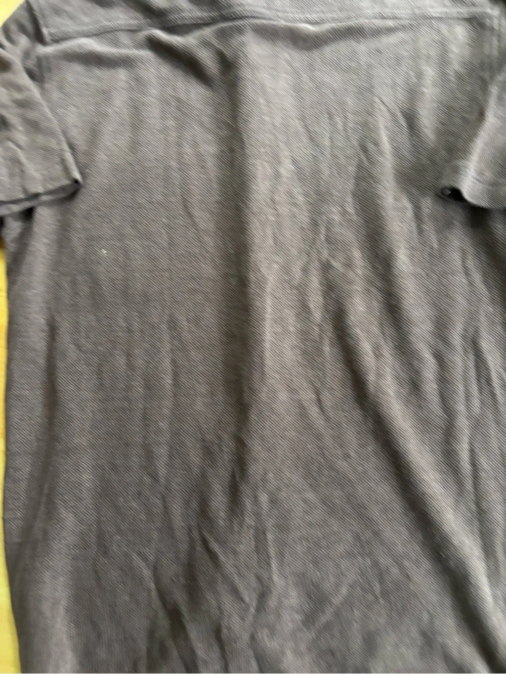 Banana Republic Brown Short-Sleeve Button-Down Knit Shirt
